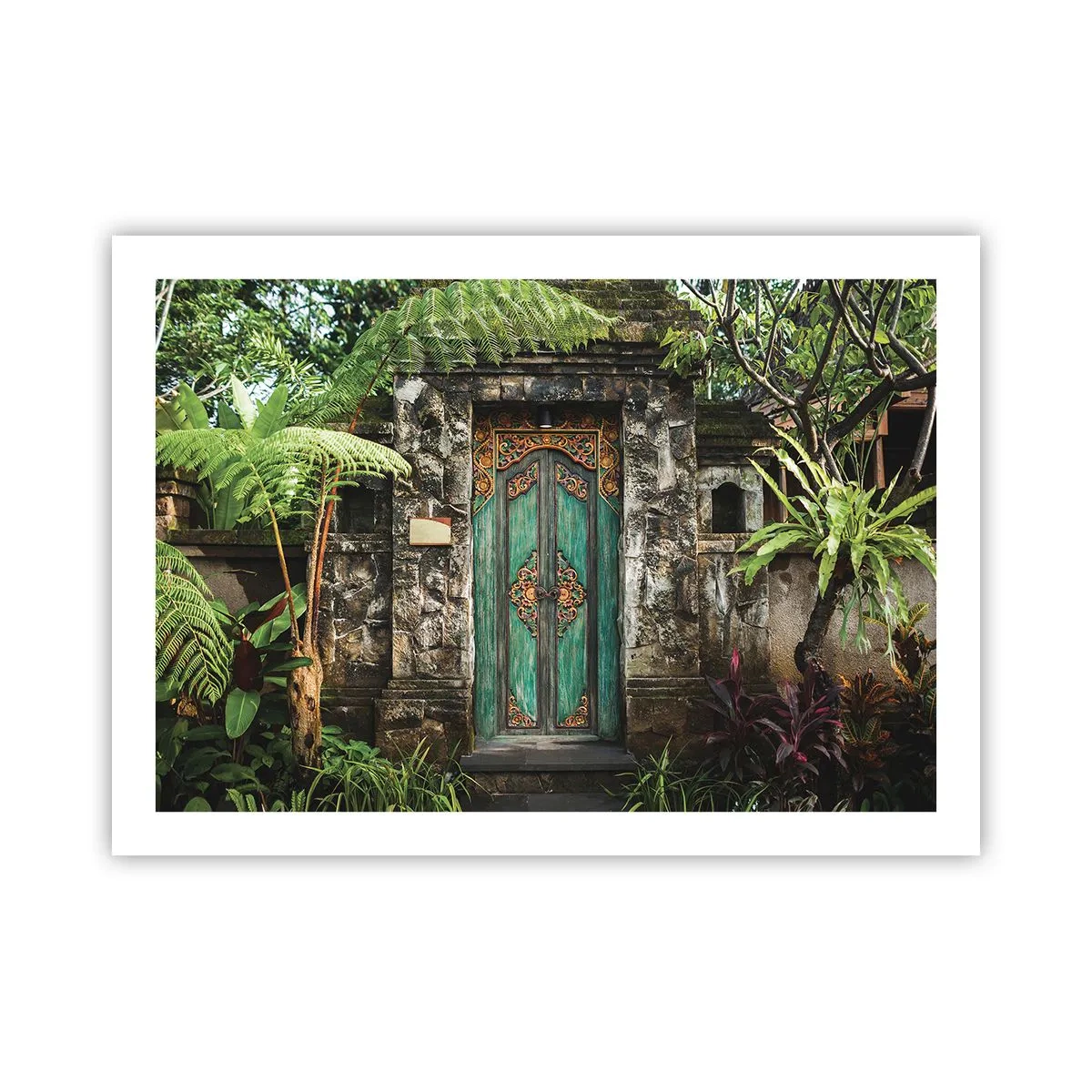 Poster - Door to Exotic World - 70x50 cm