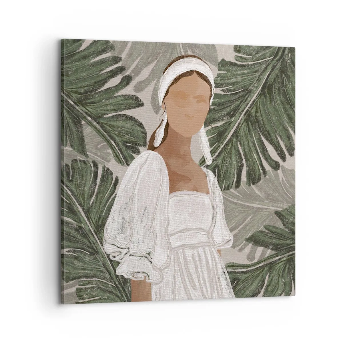 Canvas picture - Exotic Portrait - 60x60 cm