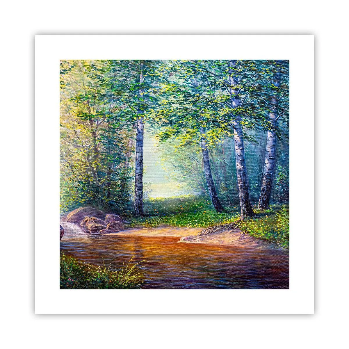 Poster - Idyllic Scenery - 40x40 cm