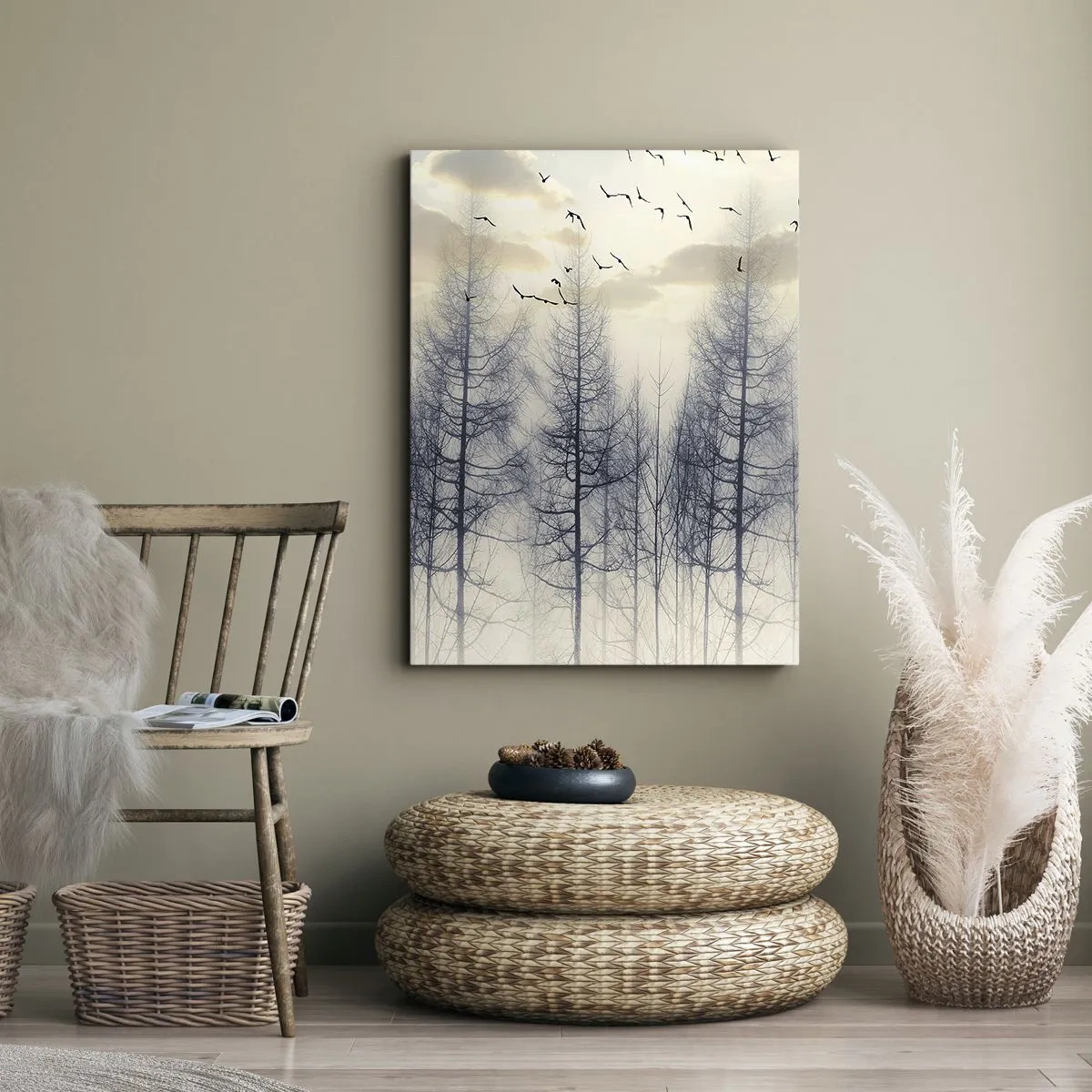 Canvas picture - Spirits of the Forest - 45x80 cm