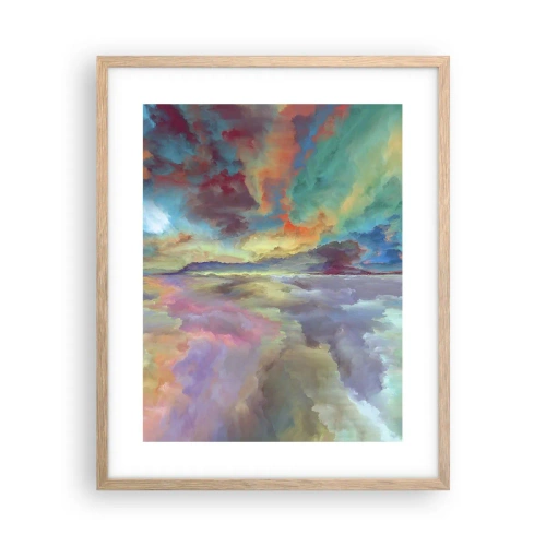 Poster in light oak frame - Two Skies - 40x50 cm