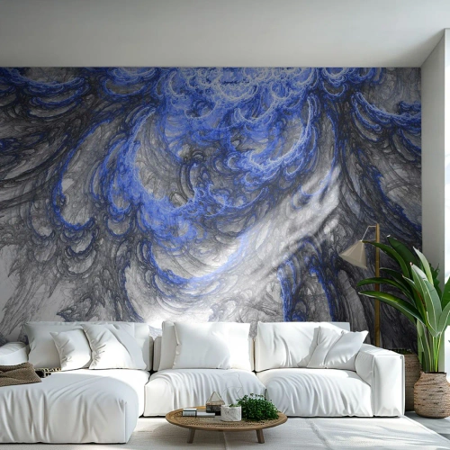 Photo Wallpaper Premium Sand - Birth of a Wave - Abstraction, Piece, Modern Pattern - 200x140 cm