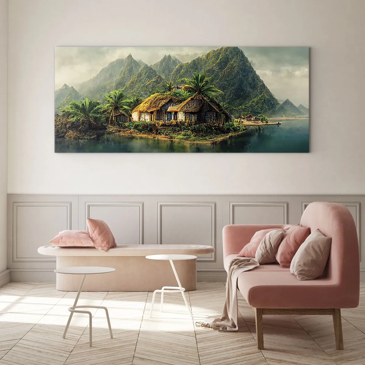Glass picture - Tropical Paradise - 140x50 cm