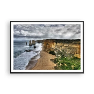 Poster in black frame - Raw Beauty - 100x70 cm