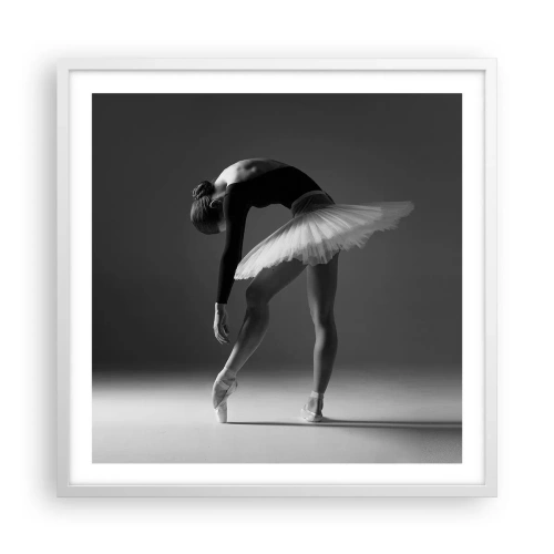 Poster in white frmae - Belle Ballet Dancer - 60x60 cm