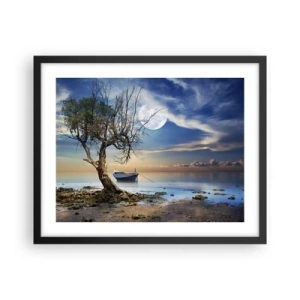 Poster in black frame - Is this the Beginning or the End? - 50x40 cm