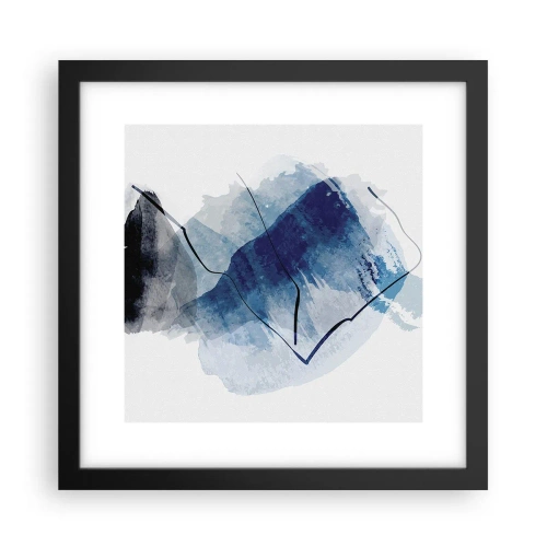 Poster in black frame - Ice Mountain - 30x30 cm
