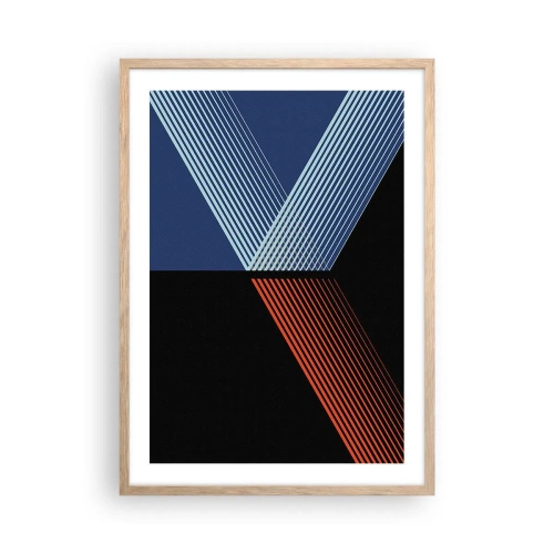 Poster in light oak frame - Simple Story - 50x70 cm