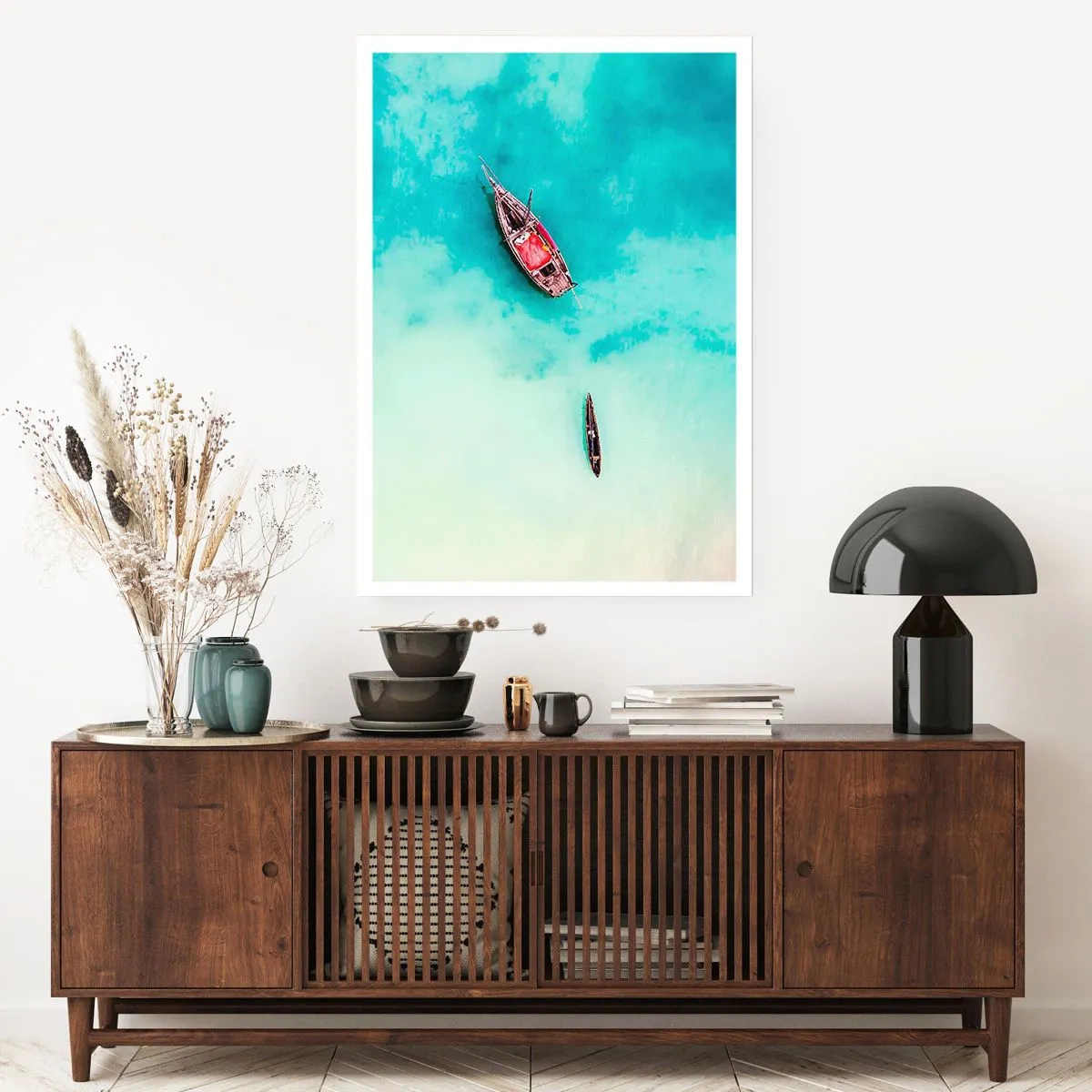 Poster - On the Beaches of Zanzibar, When the Tide Is High - 40x50 cm