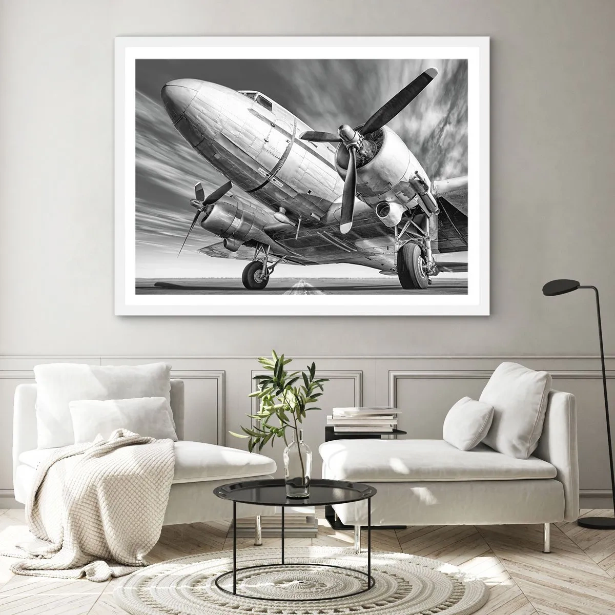 Poster in white frmae - Always Ready to Fly - 100x70 cm