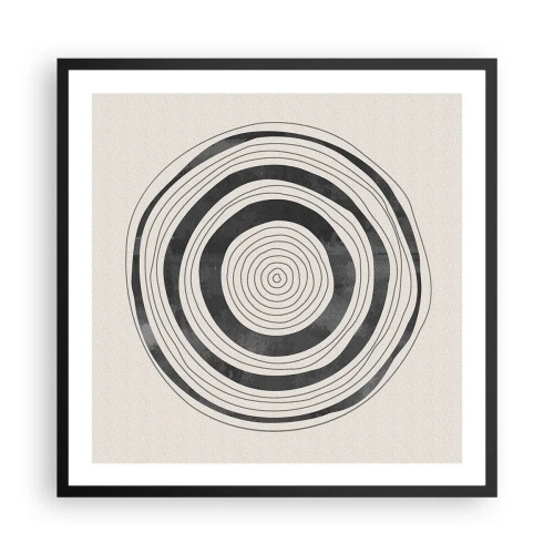 Poster in black frame - Important What's in Between - 60x60 cm