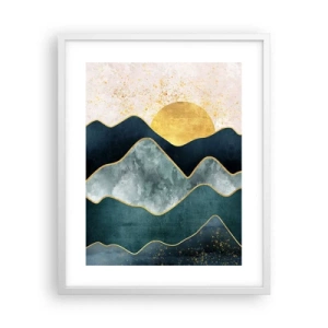 Poster in white frmae - Behing Seven Mountains - 40x50 cm