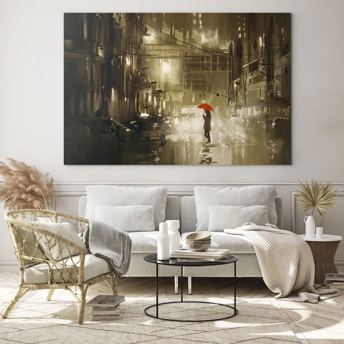 Glass picture - Alone But Not Lonely - 100x70 cm