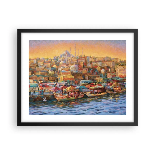 Poster in black frame - Istanbul Story - 50x40 cm