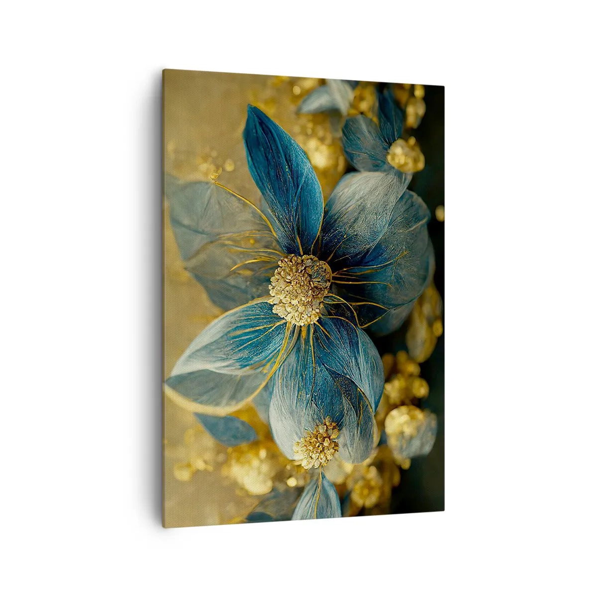 Canvas picture - Blossoming in Gold - 70x100 cm
