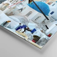 Clock face with lines