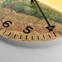 Clock face with numbers