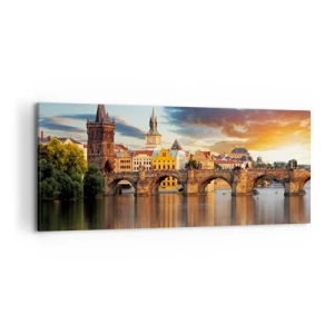 Canvas picture - Beautiful Prague - 120x50 cm
