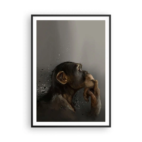 Poster in black frame - Certainly a Thinker - 70x100 cm
