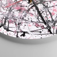 Clock face with lines