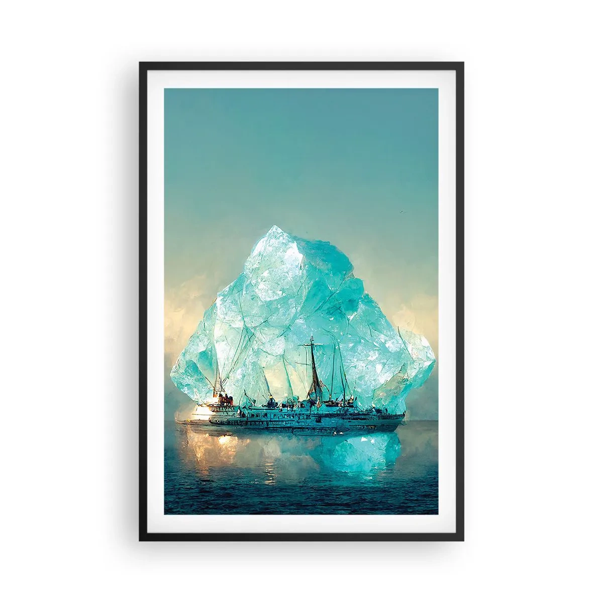 Poster in black frame - Arctic Diamond - 61x91 cm