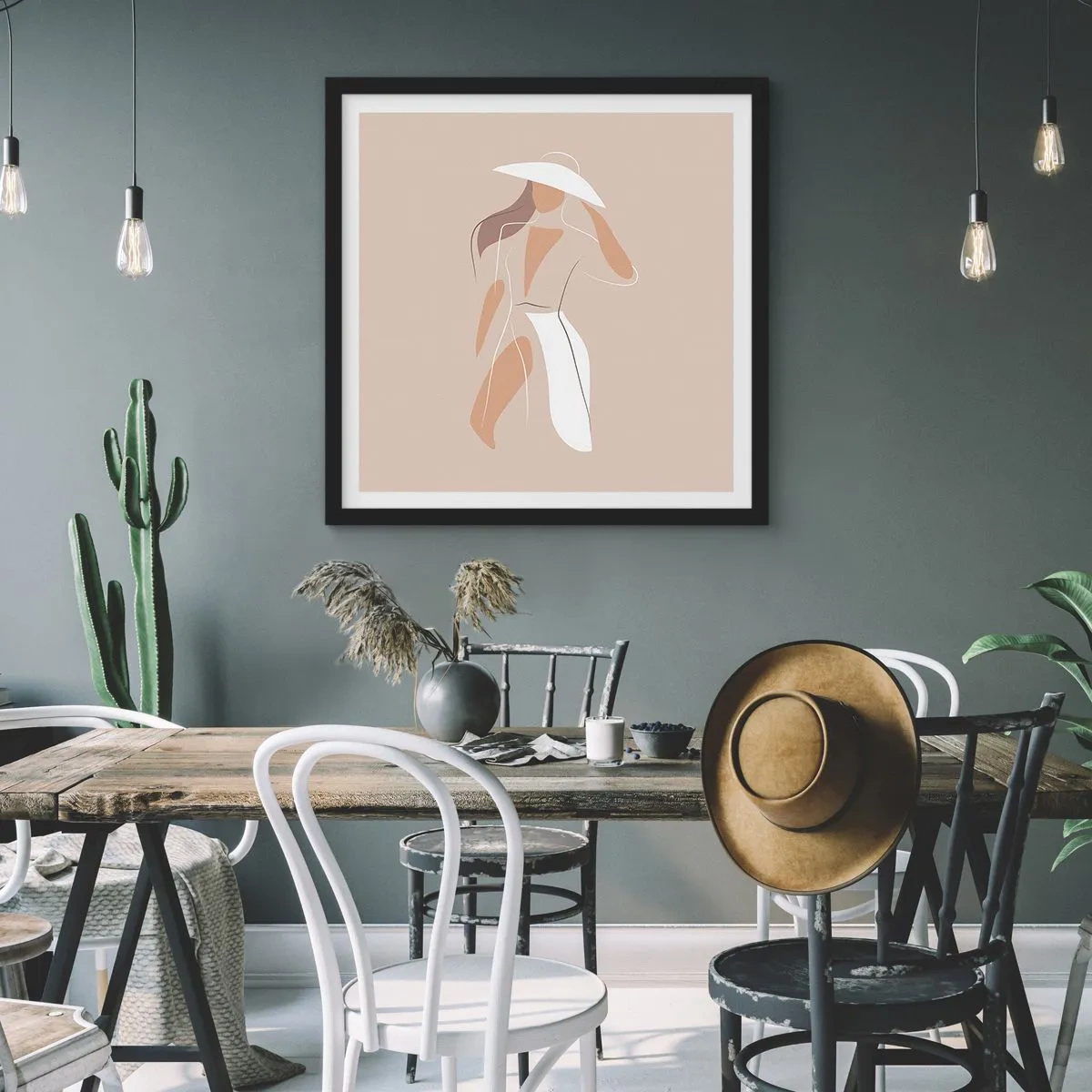 Poster in black frame - Fashion Is Fun - 50x50 cm