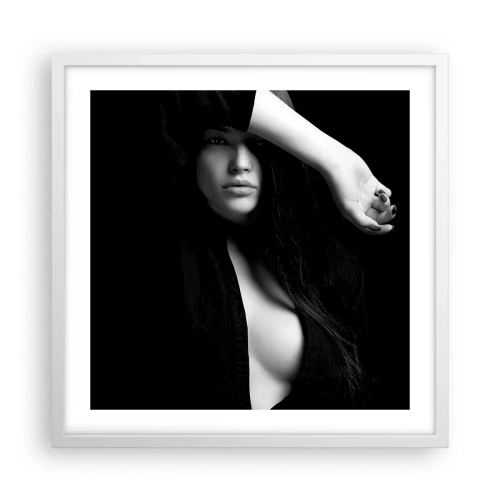 Poster in white frmae - School of Seduction - 50x50 cm