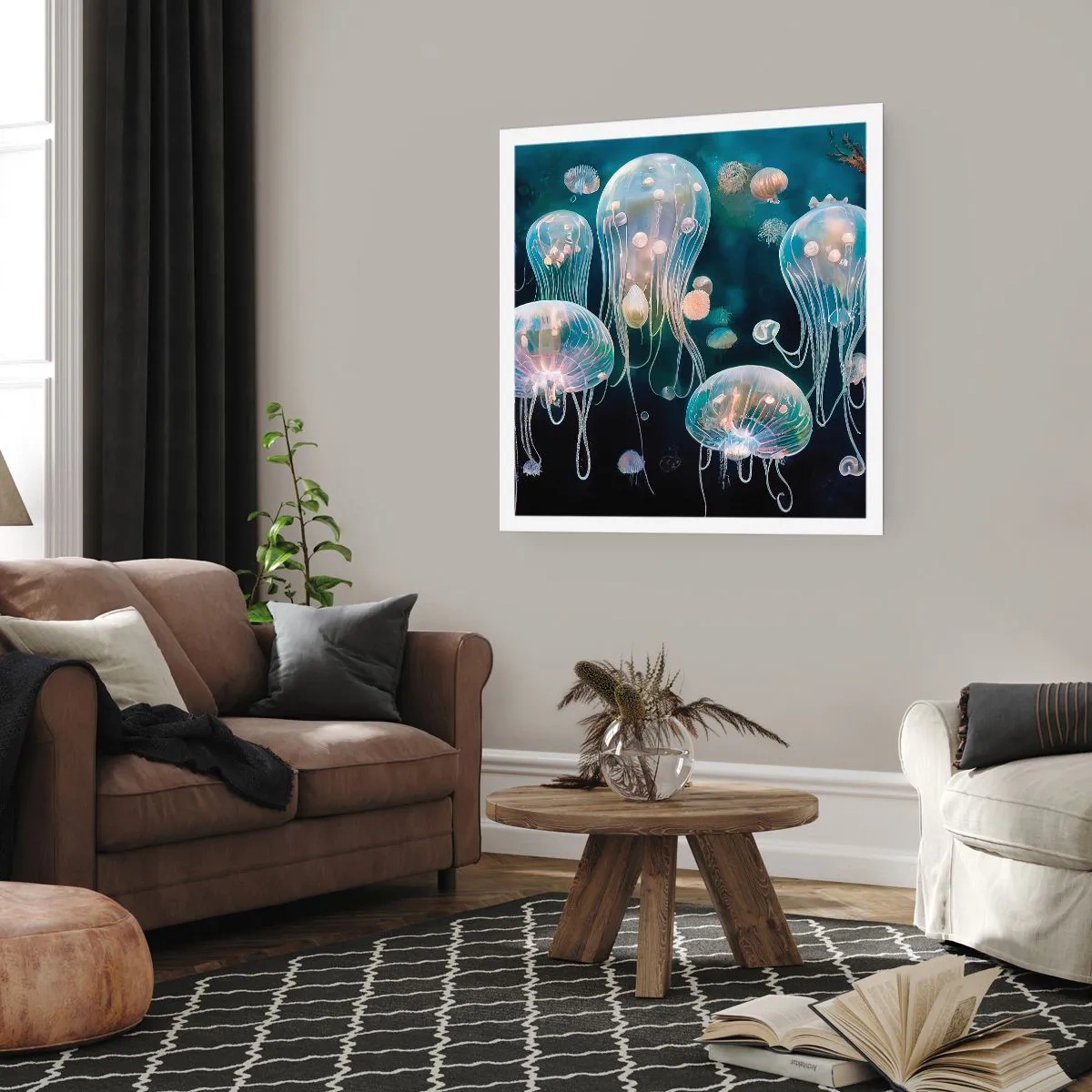 Poster - Underwater Ball - 30x30 cm