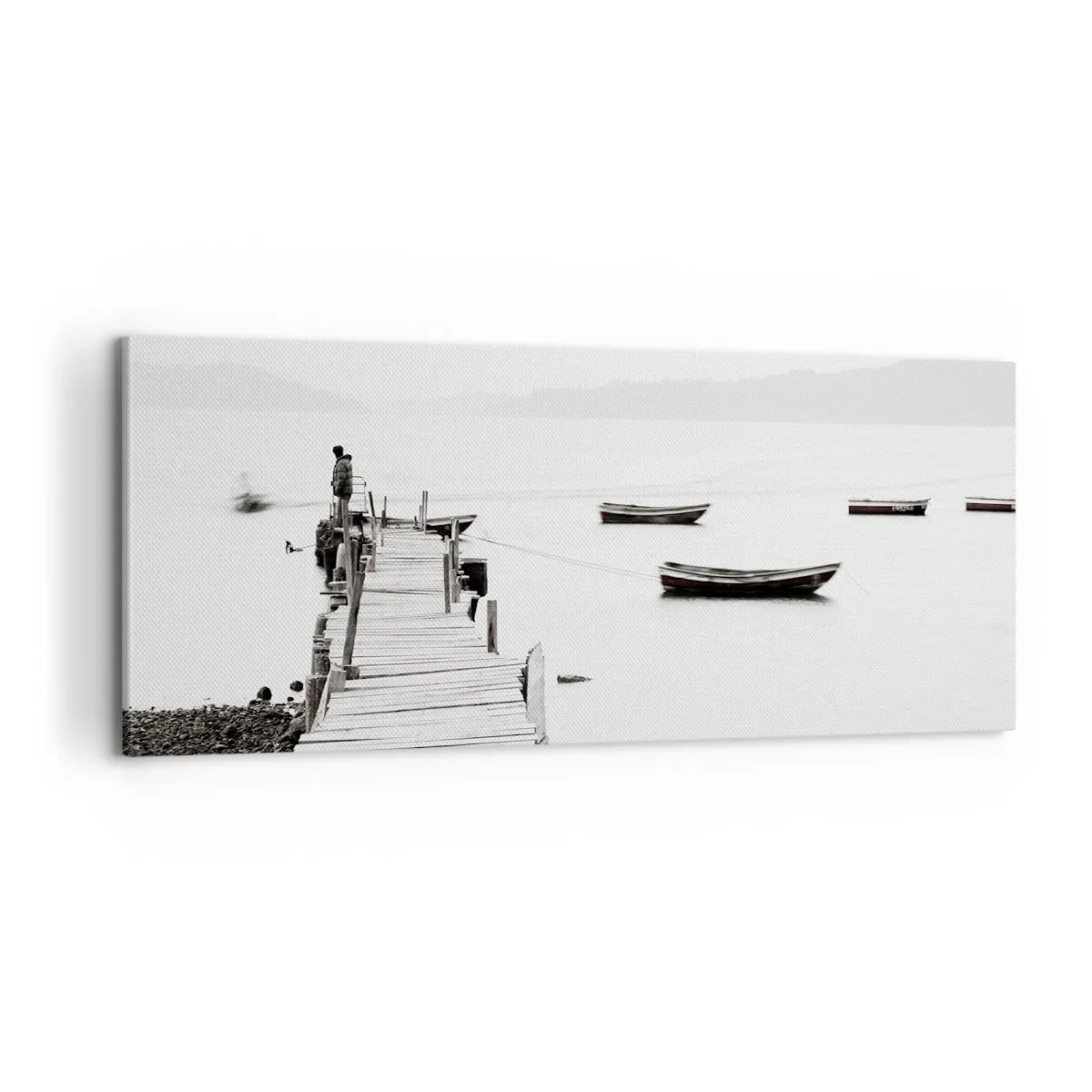 Canvas picture - By Waters Still and Clear - 100x40 cm