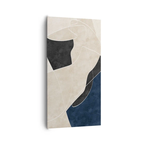 Canvas picture - Abstract Composition - Contrast of Colours - 65x120 cm