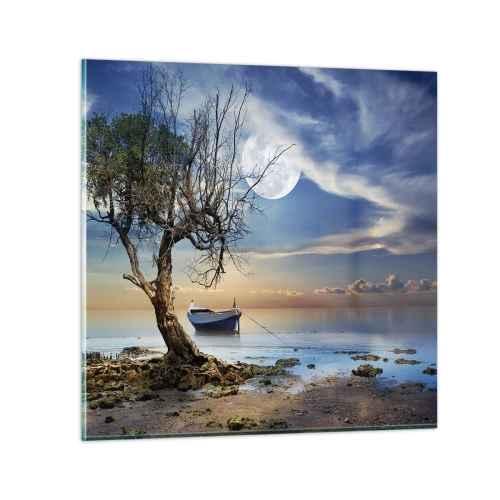 Glass picture - Is this the Beginning or the End? - 50x50 cm