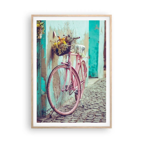 Poster in light oak frame - Be Right Back - 70x100 cm