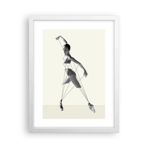 Poster in white frmae - In the Theatre of the World - 30x40 cm