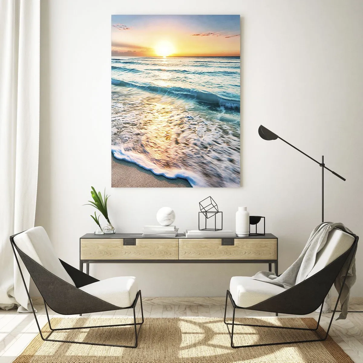 Glass picture - Sunset View - 50x70 cm