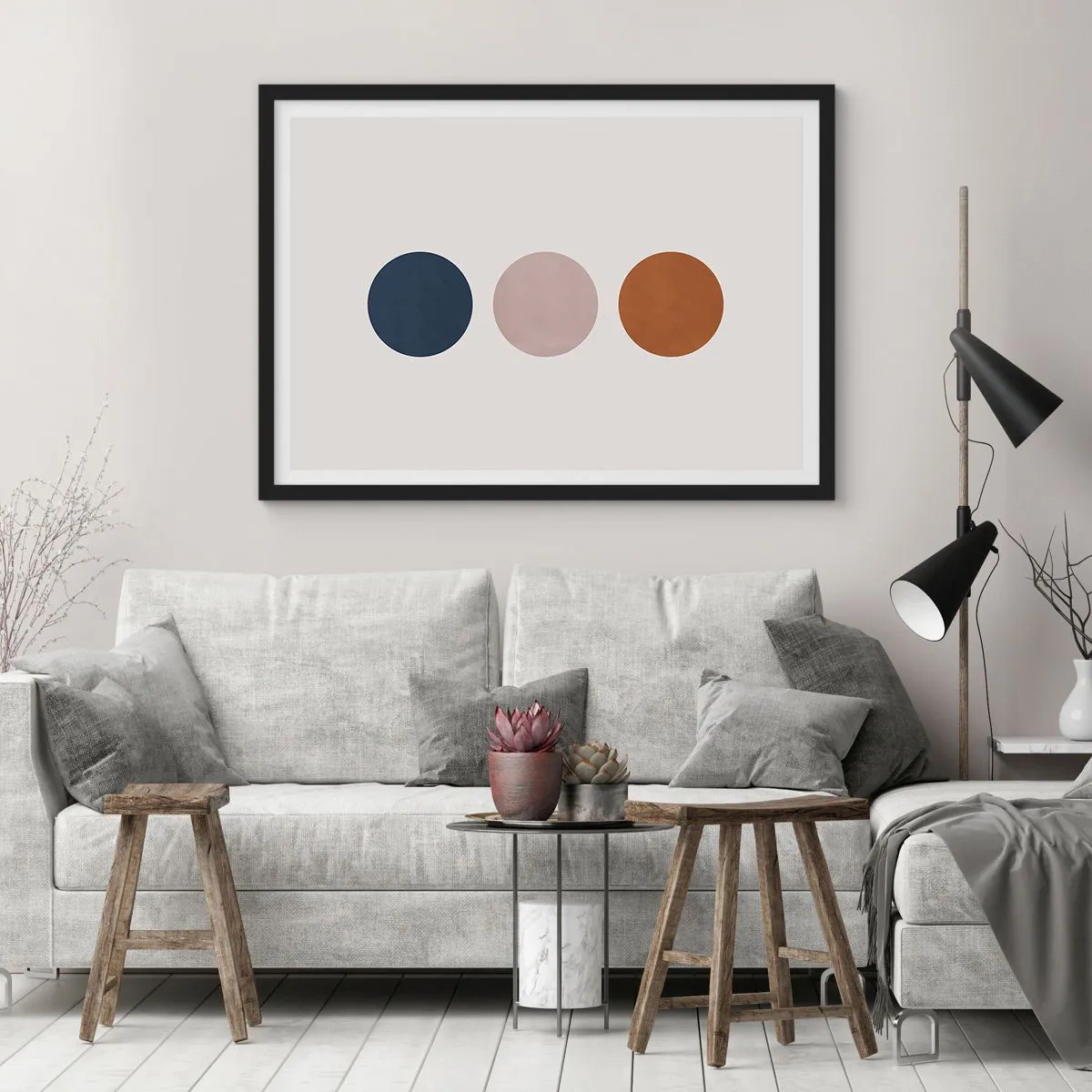 Poster in black frame - Symbol of Perfection - 40x30 cm