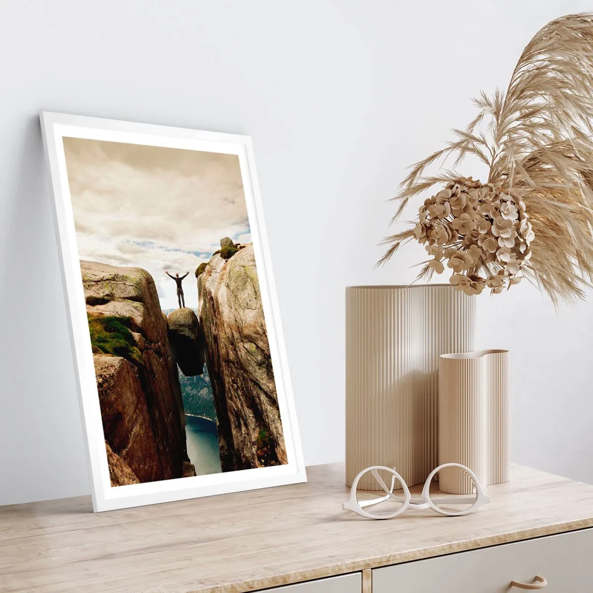 Poster in white frmae - How Am I?! - 70x100 cm