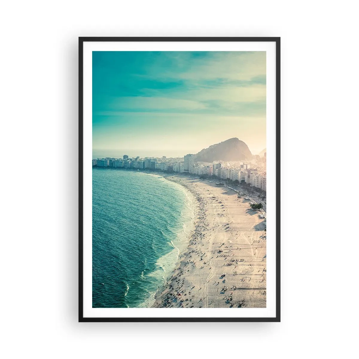 Poster in black frame - Eternal Holiday in Rio - 70x100 cm