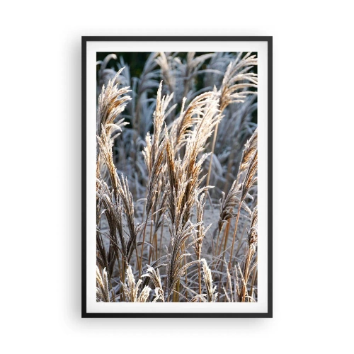 Poster in black frame - Decorated with Frost - 61x91 cm