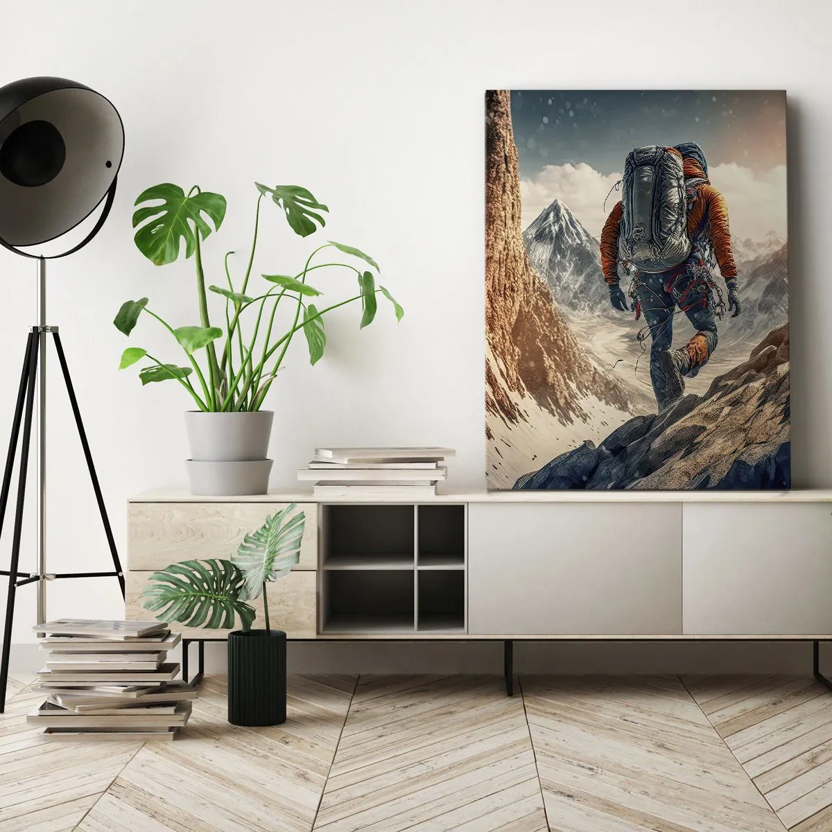 Canvas picture - Lonely Warrior - 65x120 cm