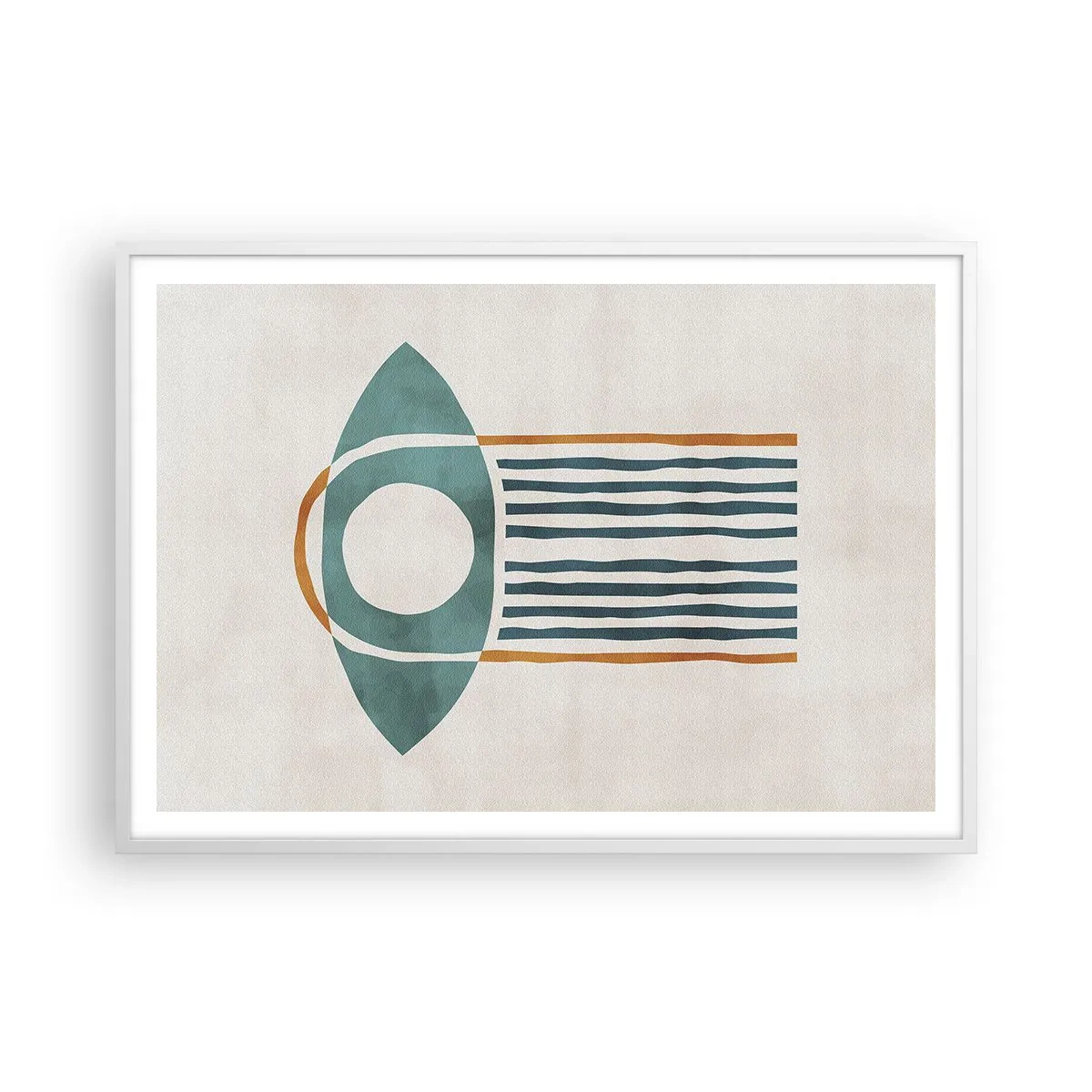 Poster in white frmae - Signs and Rituals - 100x70 cm