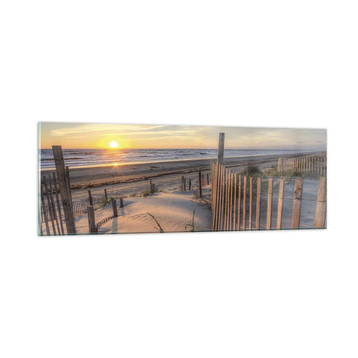 Glass picture - Light and Shade of the Wind - 90x30 cm