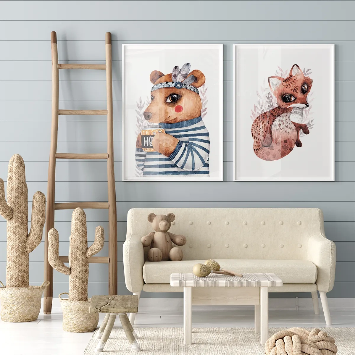 Funny animals - Inspiration for a children's room