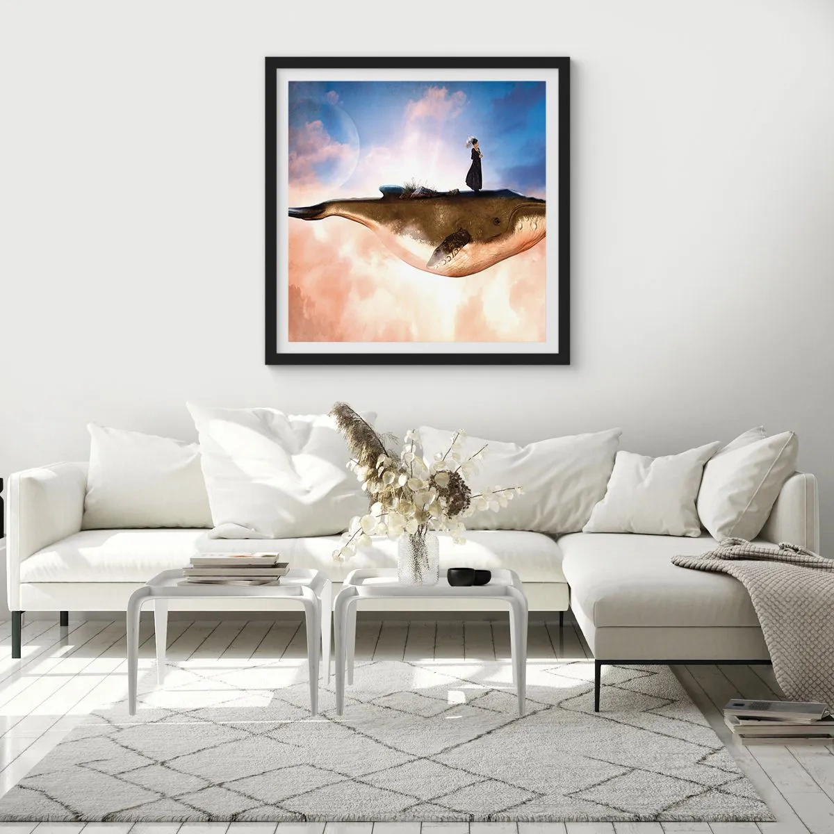 Poster in black frame - Surreal Journey - 50x50 cm