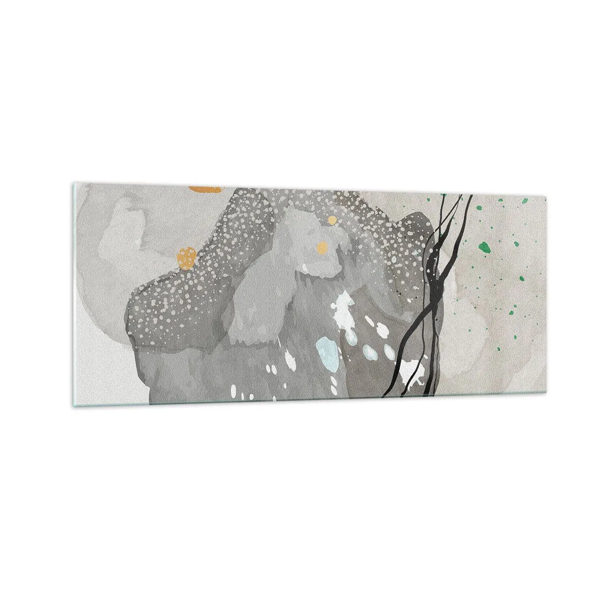 Glass picture - Organic Composition  - 100x40 cm
