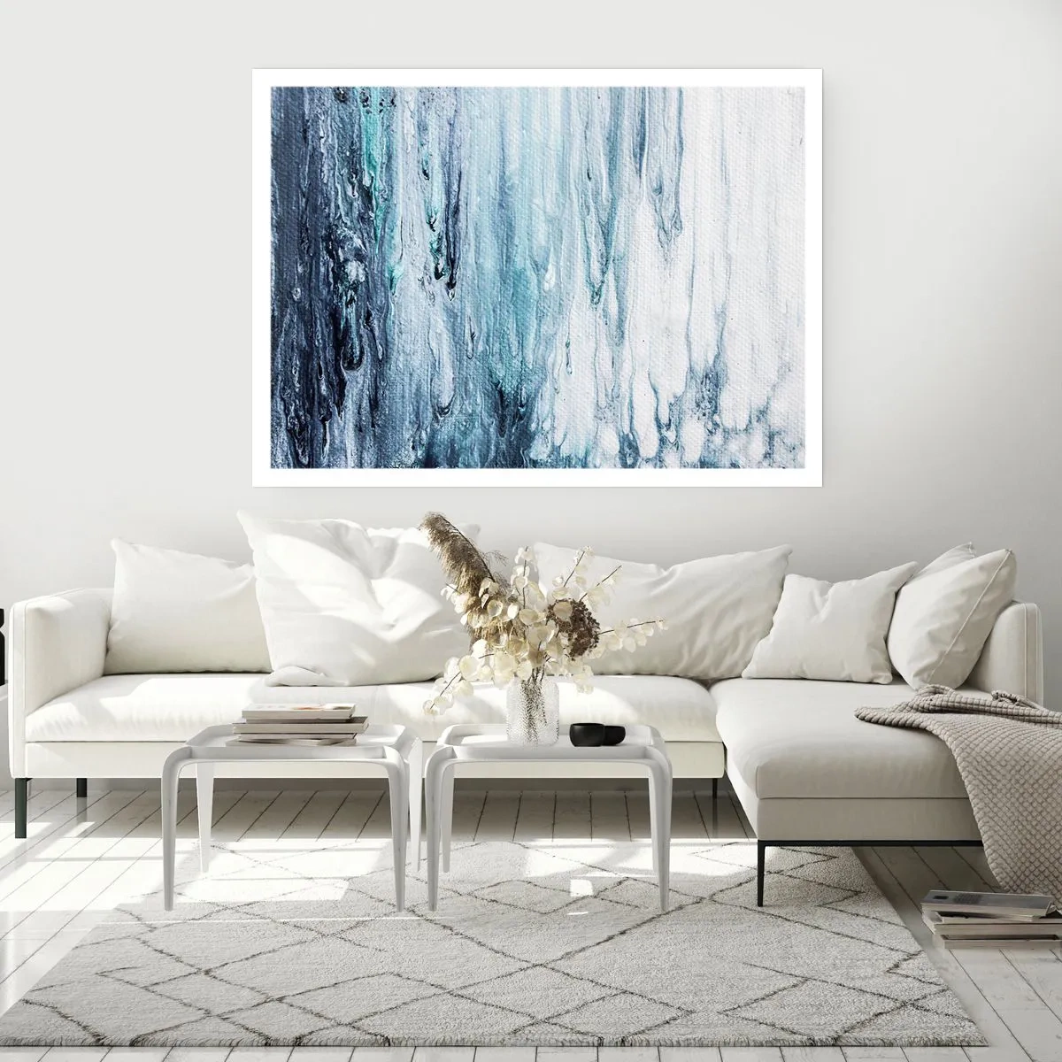 Poster - Blue Icicles - 40x30 cm