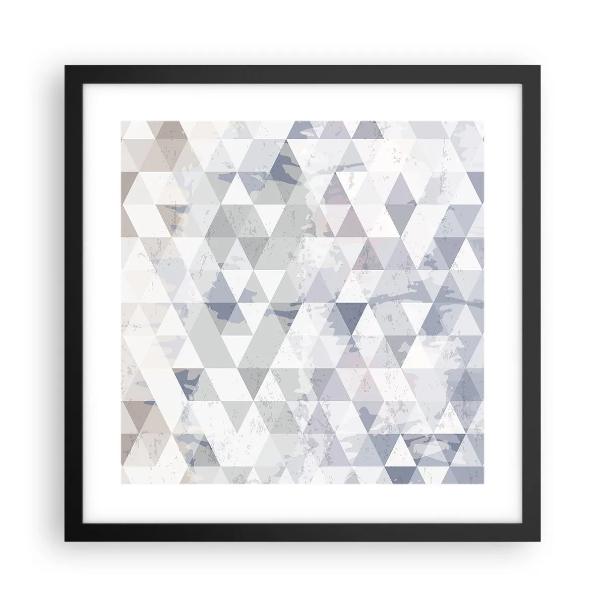 Poster in black frame - In the Rhythm of a Triangle - 40x40 cm