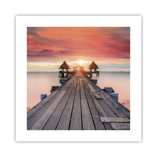 Poster - Sunset on the East - 40x40 cm