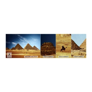 Photo Wallpaper Sample Premium Sand - 40 Centuries Looking at Us - Pyramids, Architecture, Landscape - 100x30 cm