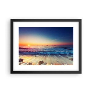 Poster in black frame - What Is behind the Horizon? - 40x30 cm
