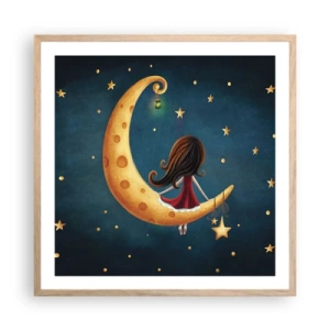 Poster in light oak frame - Once Upon a Time… - 60x60 cm
